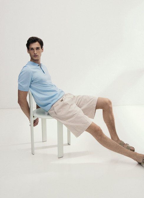 Pullover Polo 1/2 Arm width=