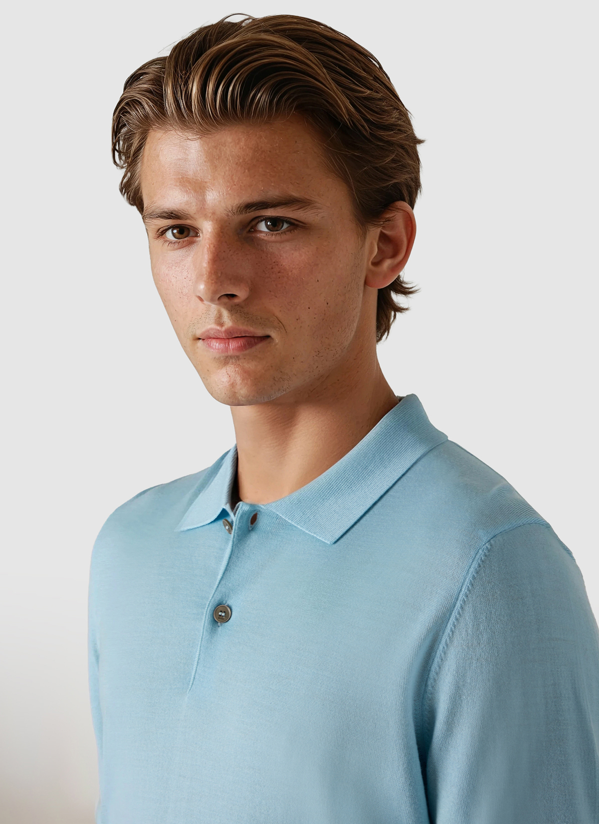 Pullover Polo 1/2 Arm, Stream Detailansicht 1