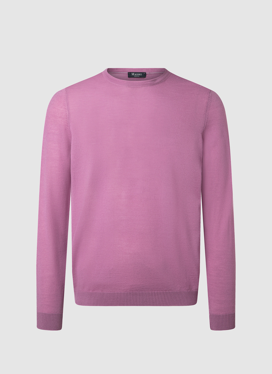 Pullover Rundhals 1/1 Arm Frozen Grape Frontansicht