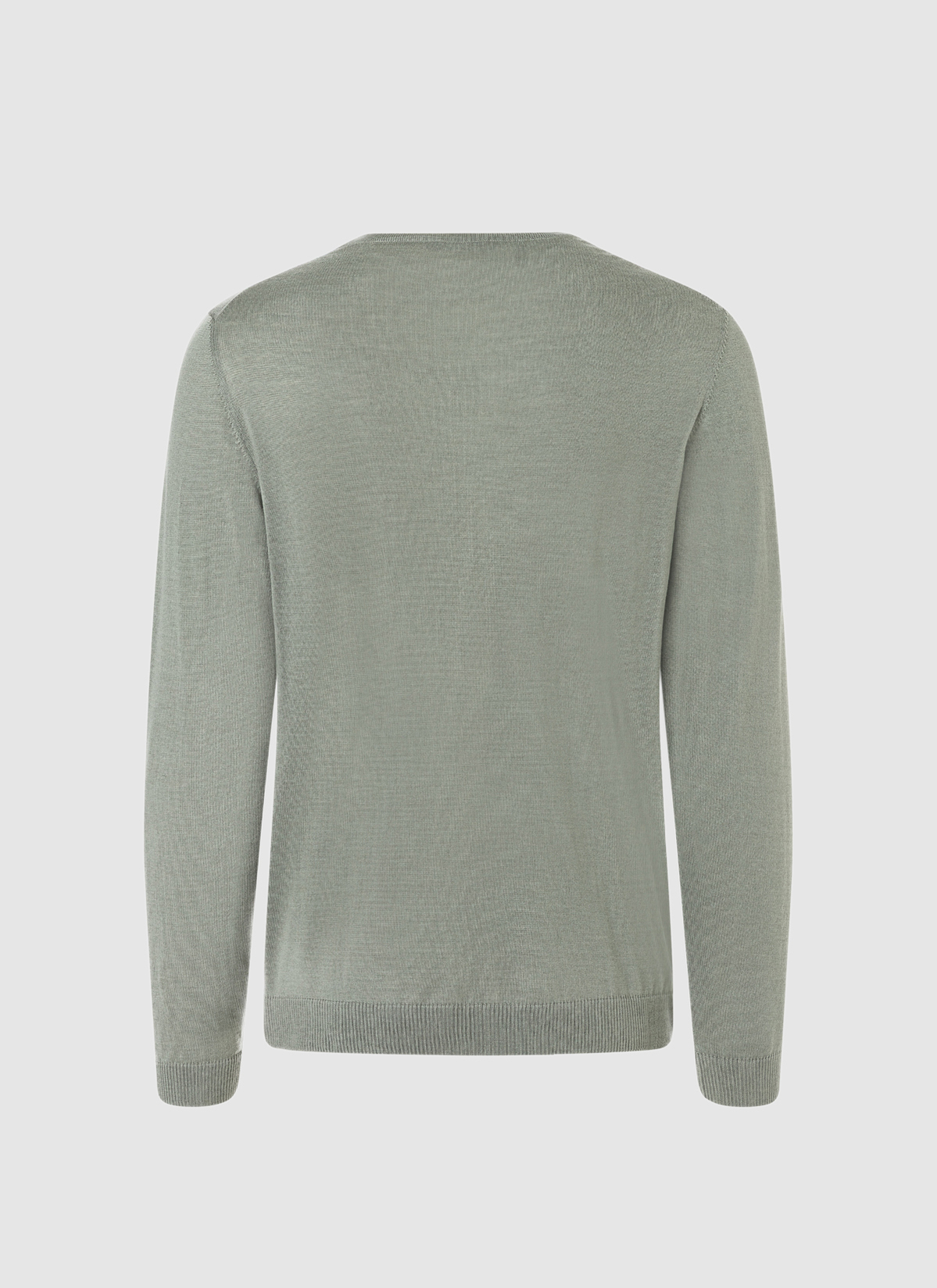 Pullover Rundhals 1/1 Arm, Foggy Teal Rückansicht