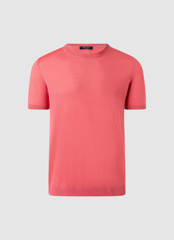 Pullover Rundhals Shiny Flamingo Frontansicht