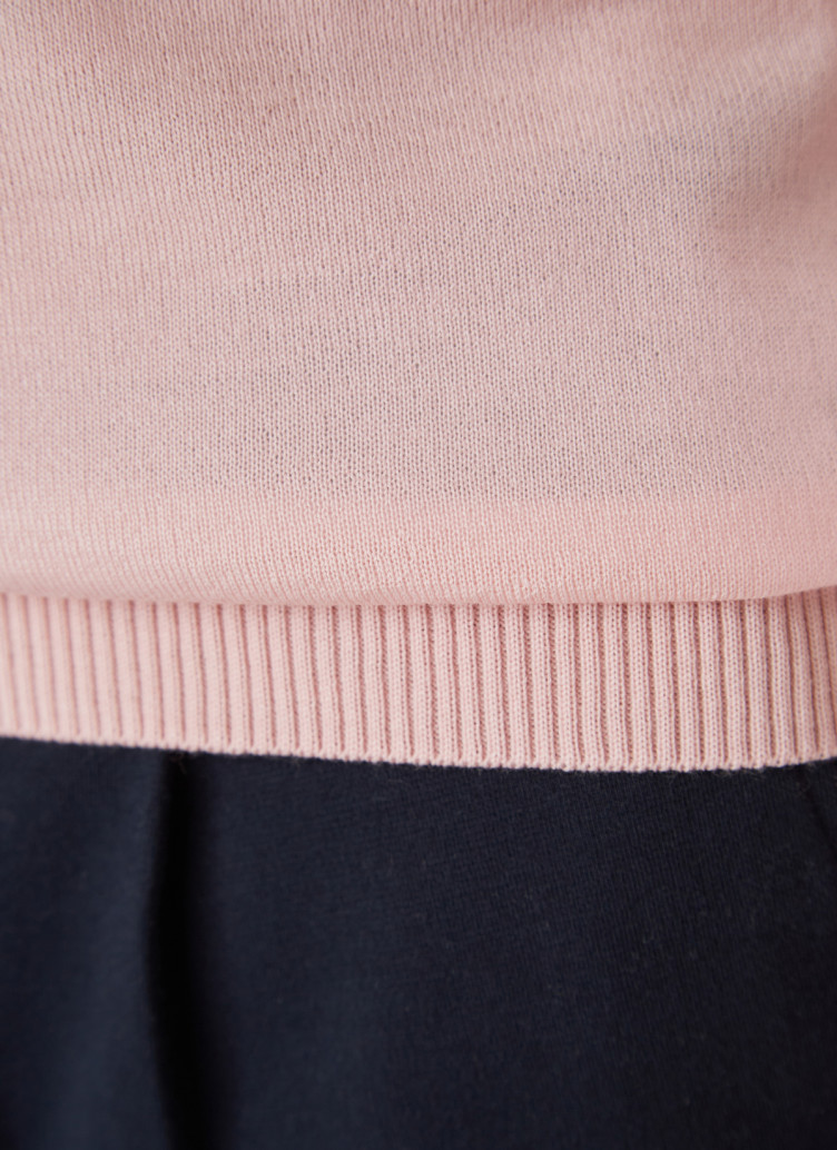 Pullover V-Ausschnitt 1/1 Arm, Light Rosa Detailansicht 1