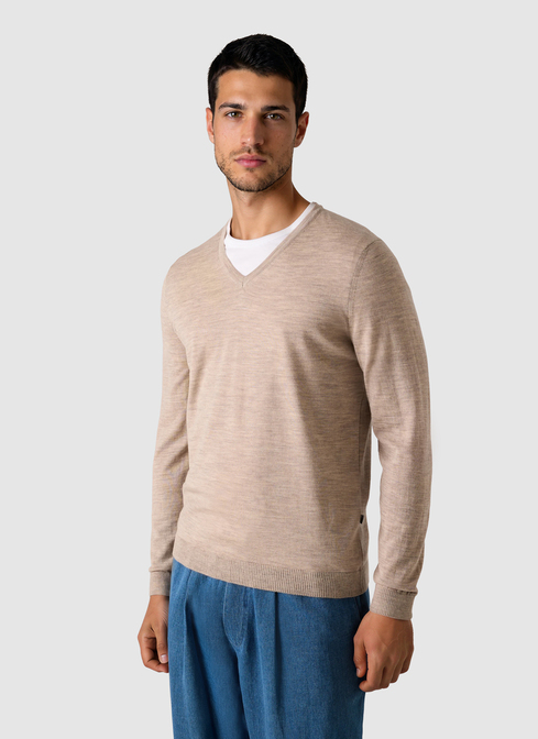 Pullover V-Ausschnitt 1/1 Arm width=