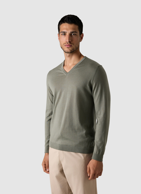 Pullover V-Ausschnitt 1/1 Arm width=