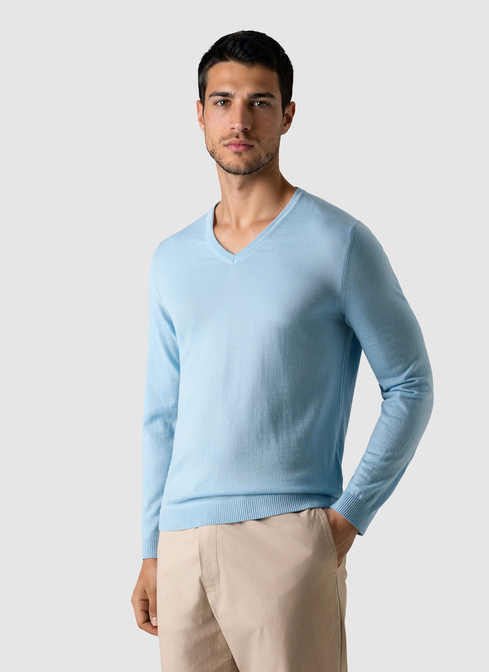 Pullover V-Ausschnitt 1/1 Arm width=