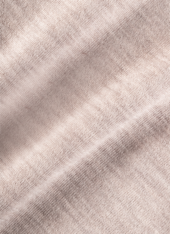 Pullover Polo 1/2 Arm Iced Latte Frontansicht