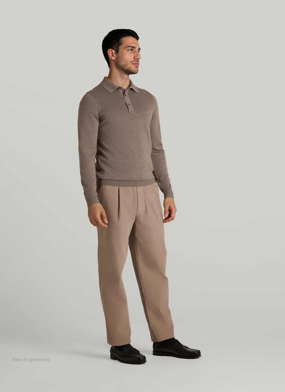 Pullover Rollkragen 1/1 Arm, Brownie Detailansicht 2