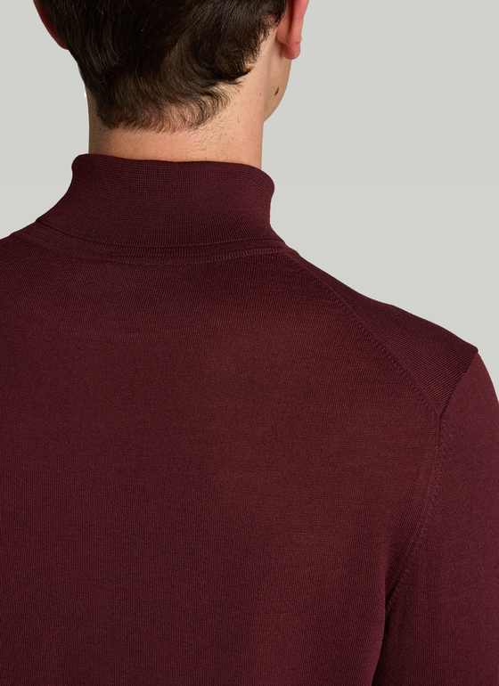 Pullover Rollkragen 1/1 Arm Barolo Wine Frontansicht