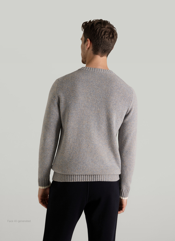 Pullover Rundhals 1/1 Arm Beach Frontansicht