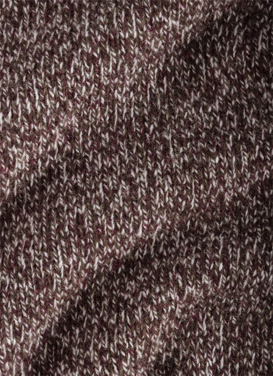 Pullover Rundhals 1/1 Arm Mellow Cherry Frontansicht