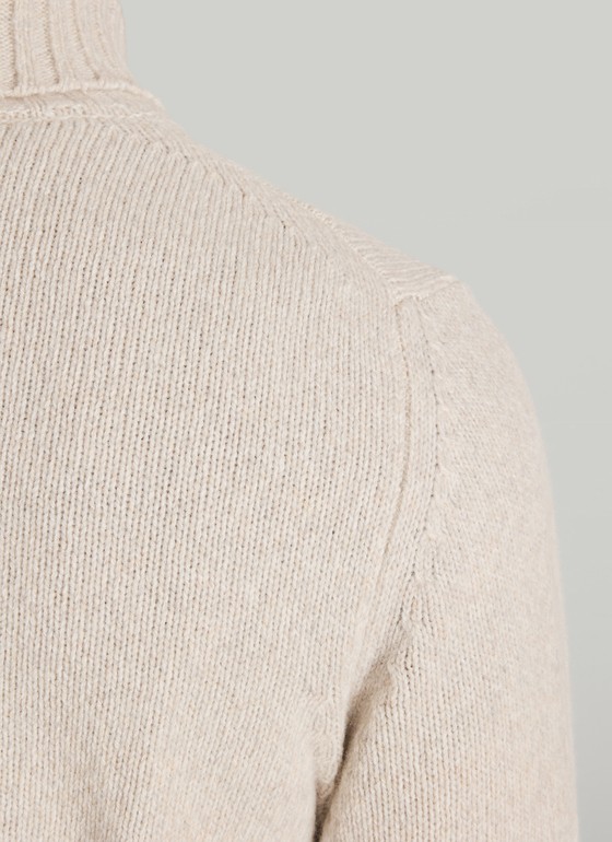 Pullover Rollkragen 1/1 Arm Autumn Stone Frontansicht