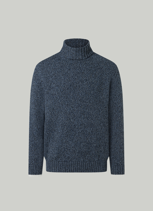 Pullover Rollkragen 1/1 Arm, Nimes Blue 