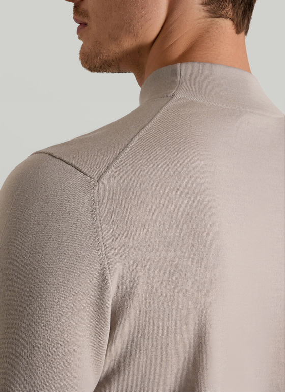 Pullover Rollkragen 1/1 Arm Mascarpone Cream Frontansicht
