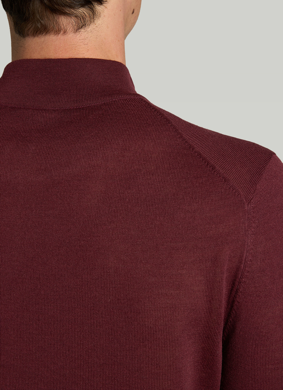 Pullover Rollkragen 1/1 Arm Barolo Wine Frontansicht