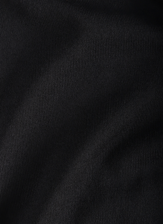 Pullover Rollkragen 1/1 Arm Black Frontansicht