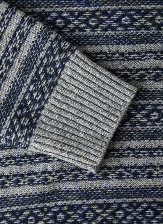 Pullover Rundhals 1/1 Arm Mercury Grey Frontansicht