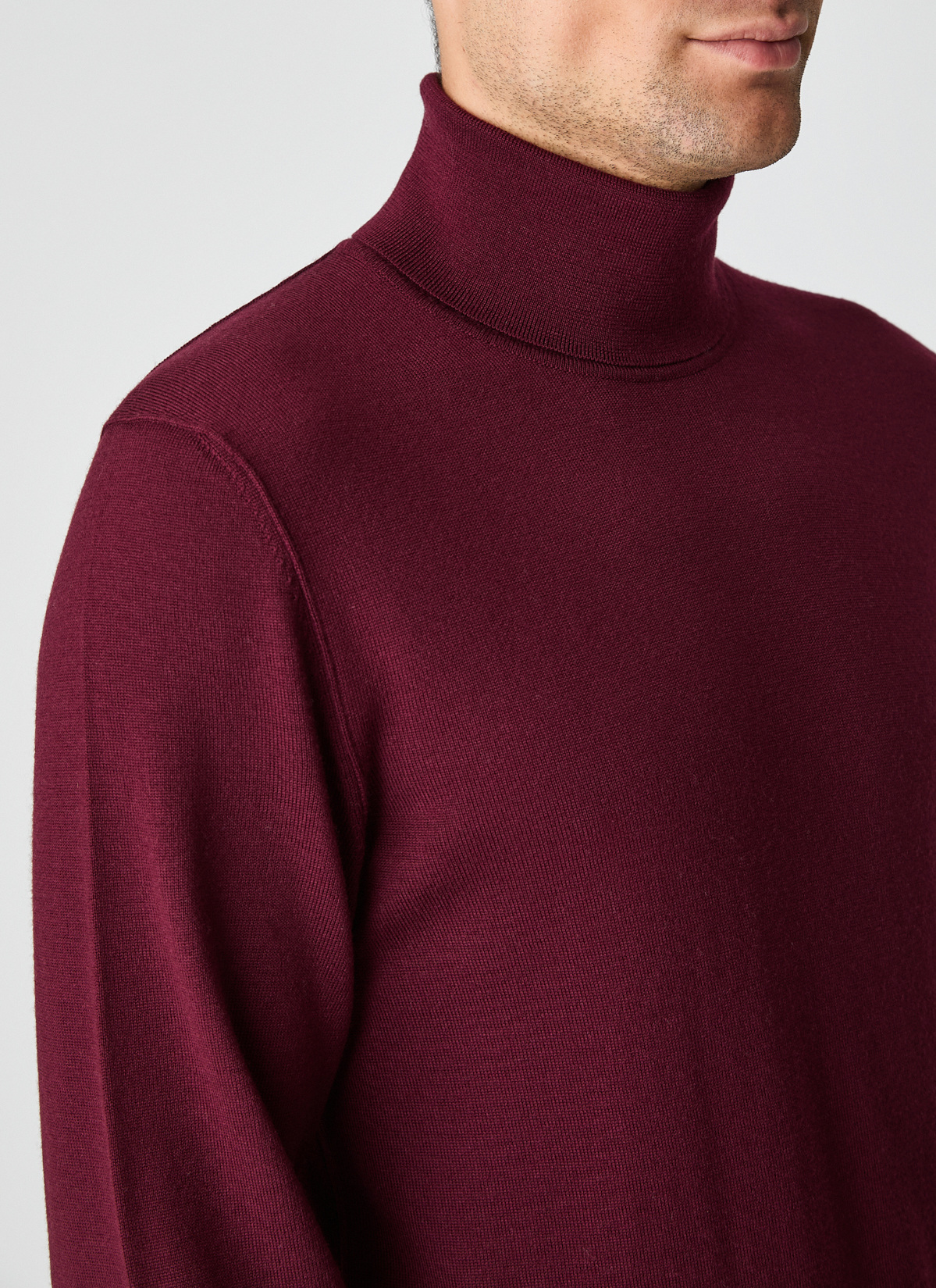 Pullover Rollkragen 1/1 Arm, Barolo Wine Detailansicht 2