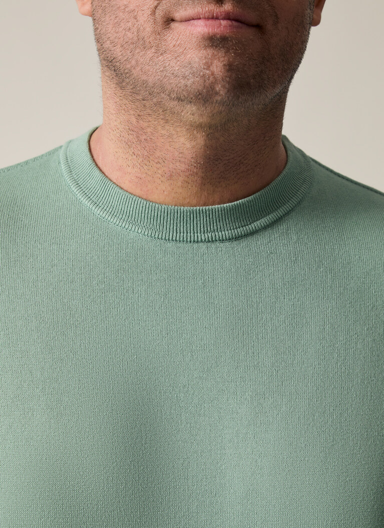 Pullover Rundhals 1/1 Arm, Iced Mint Detailansicht 2