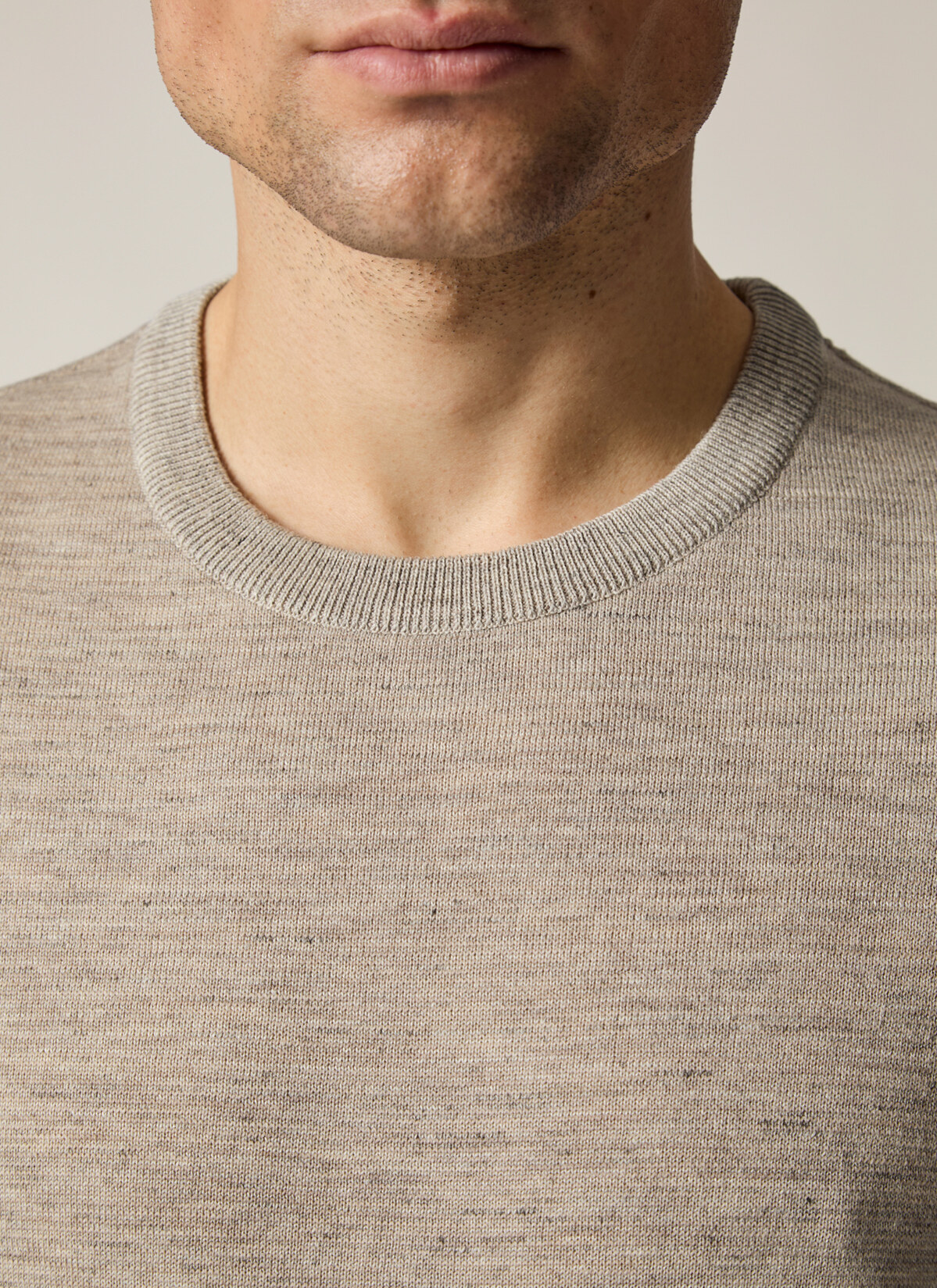 Pullover Rundhals 1/1 Arm, Fine Flour Detailansicht 1