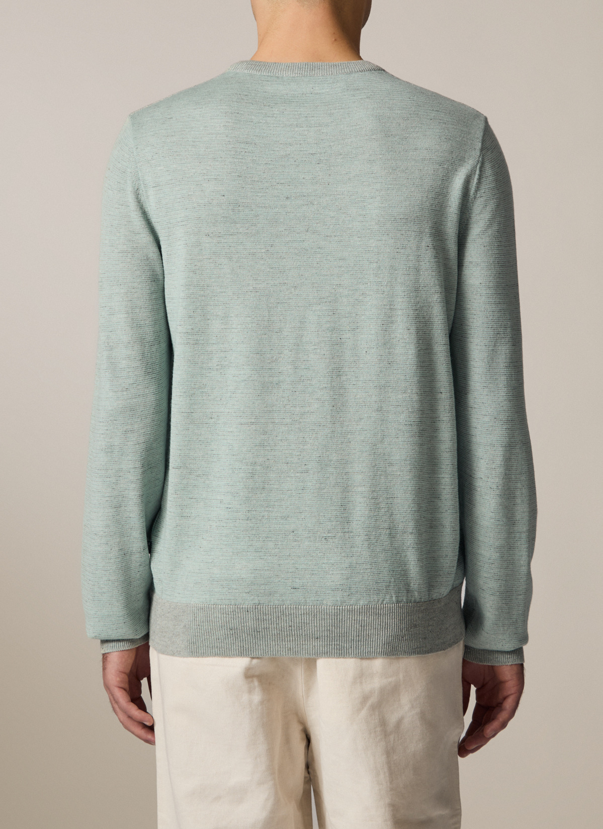 Pullover Rundhals 1/1 Arm, Iced Mint Rückansicht