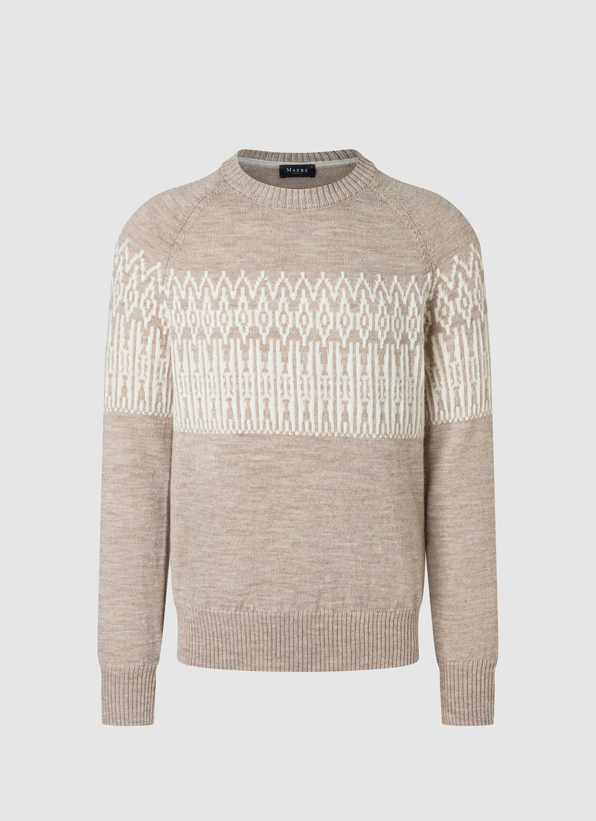 Pullover Rundhals 1/1 Arm, Twig