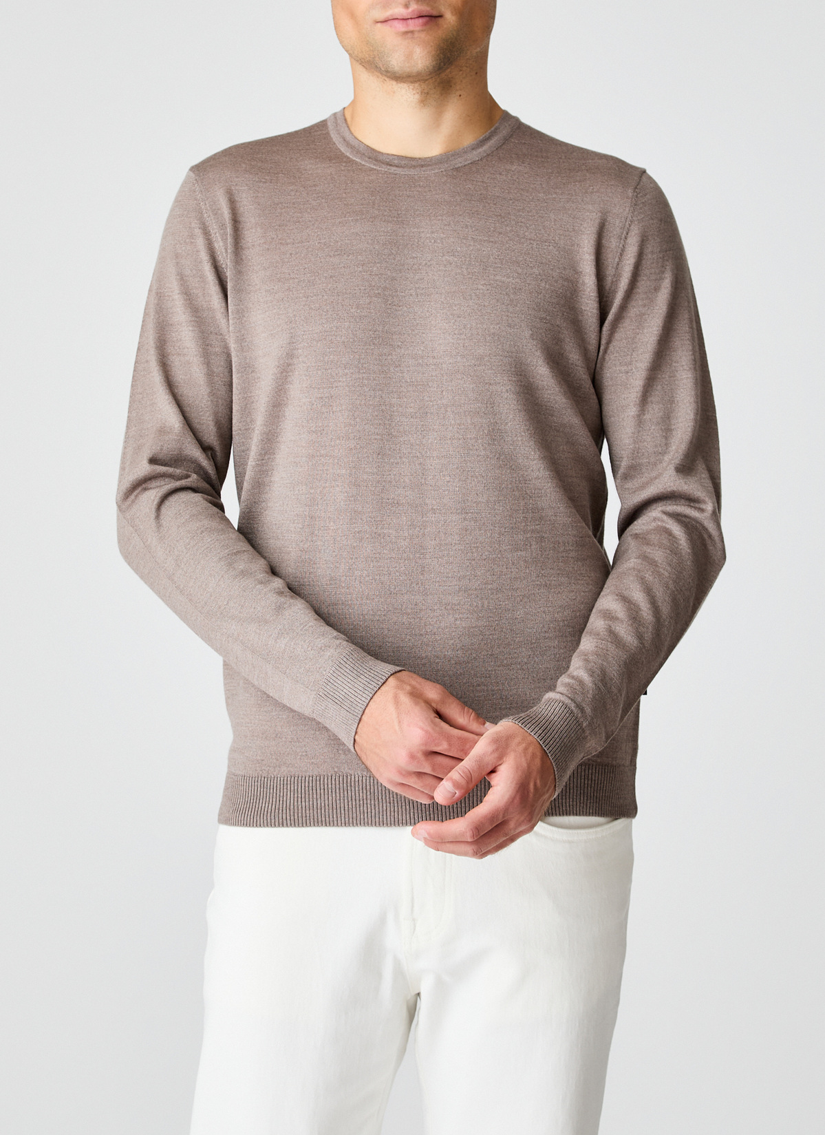 Pullover Rundhals 1/1 Arm, Twig Detailansicht 1