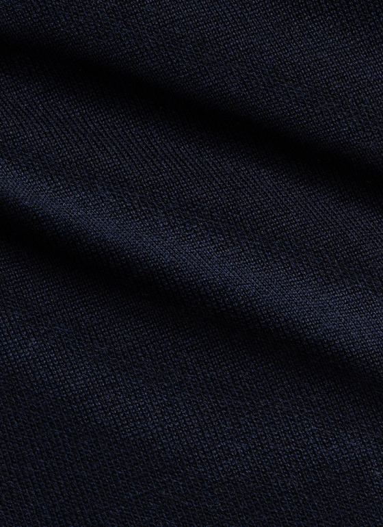 Pullover Rundhals 1/1 Arm Midnight Blue Frontansicht