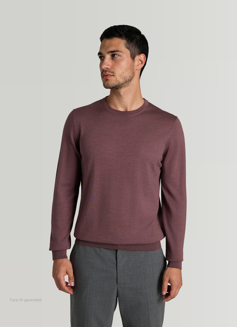 Pullover Rundhals 1/1 Arm width=