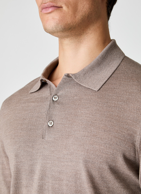 Pullover Polokragen Twig Frontansicht