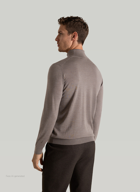 Pullover Rollkragen 1/1 Arm width=