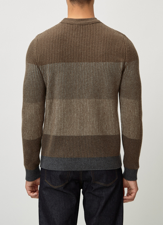 Pullover Rundhals 1/1 Arm Oat Milk Frontansicht