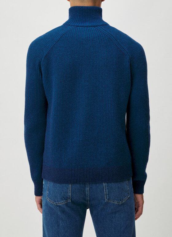 Pullover Troyer 1/1 Arm Dusk Blue Frontansicht