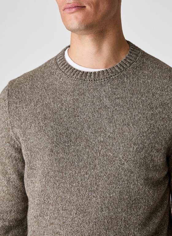 Pullover Rundhals 1/1 Arm Twig Frontansicht