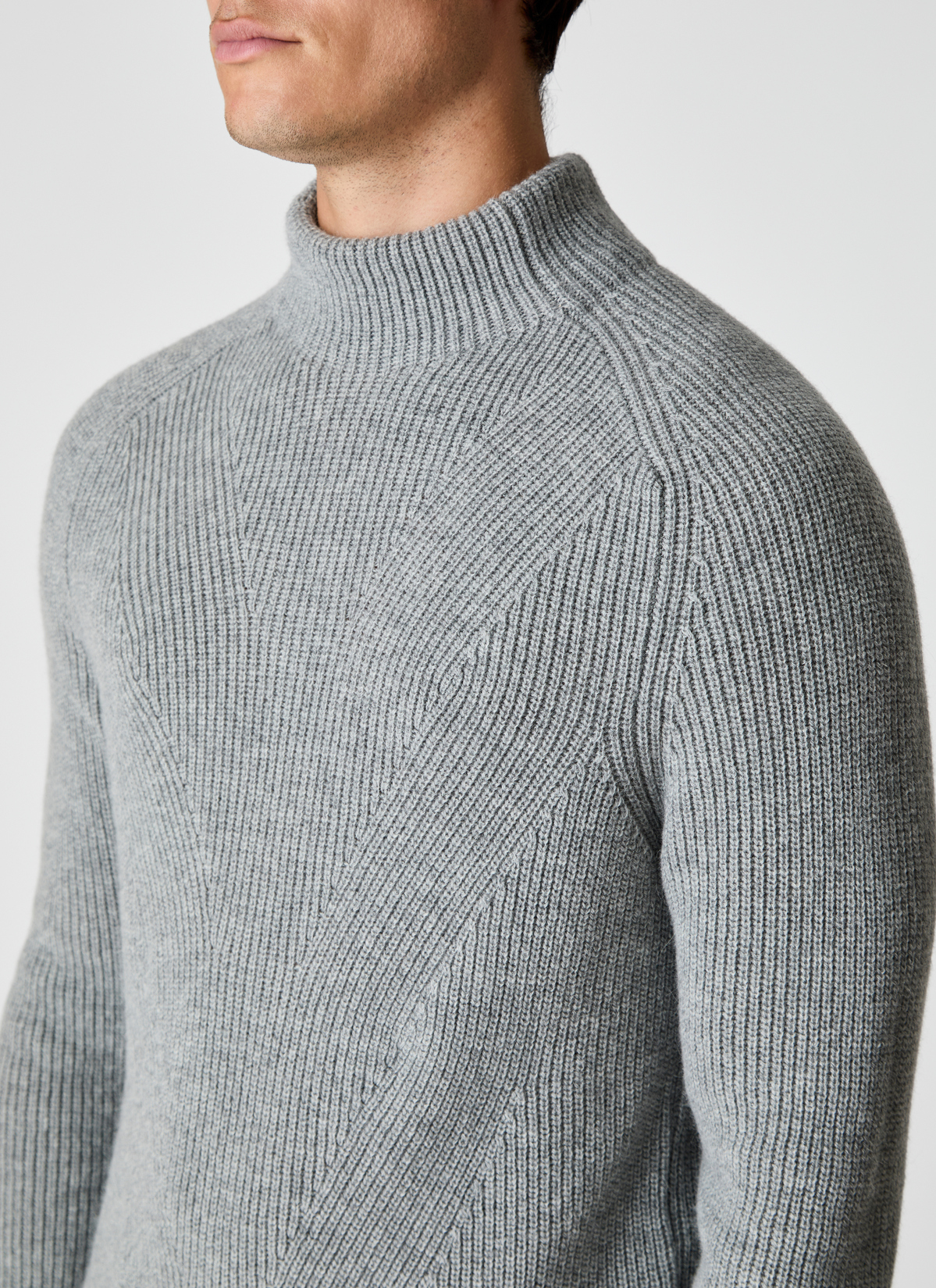 Pullover Stehkragen 1/1 Arm, Twig Detailansicht 2