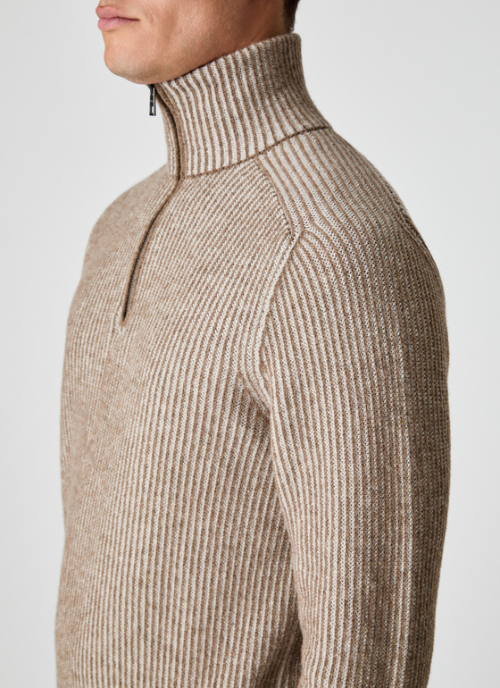 Pullover Troyer 1/1 Arm Twig Frontansicht
