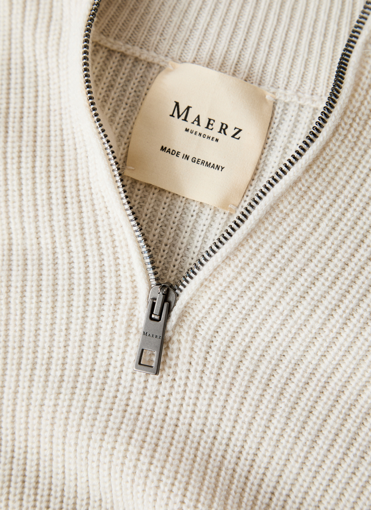 Pullover Troyer 1/1 Arm, Off White 