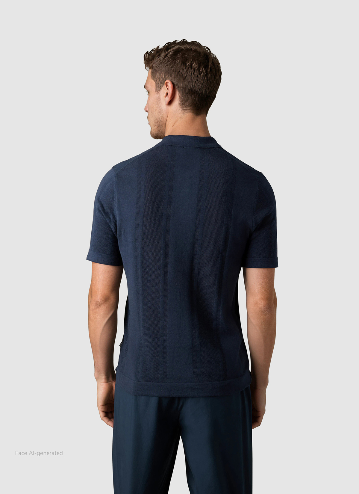 Poloshirt, Night Sky Rückansicht