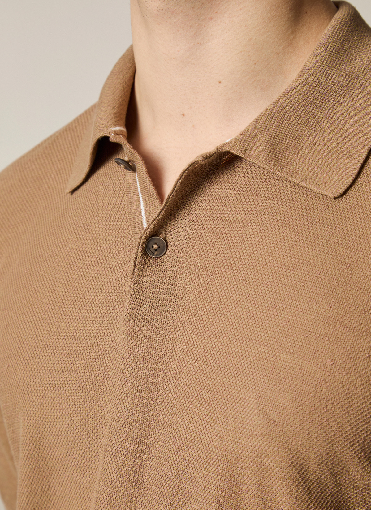 Pullover Polo 1/2 Arm, Twig Detailansicht 1