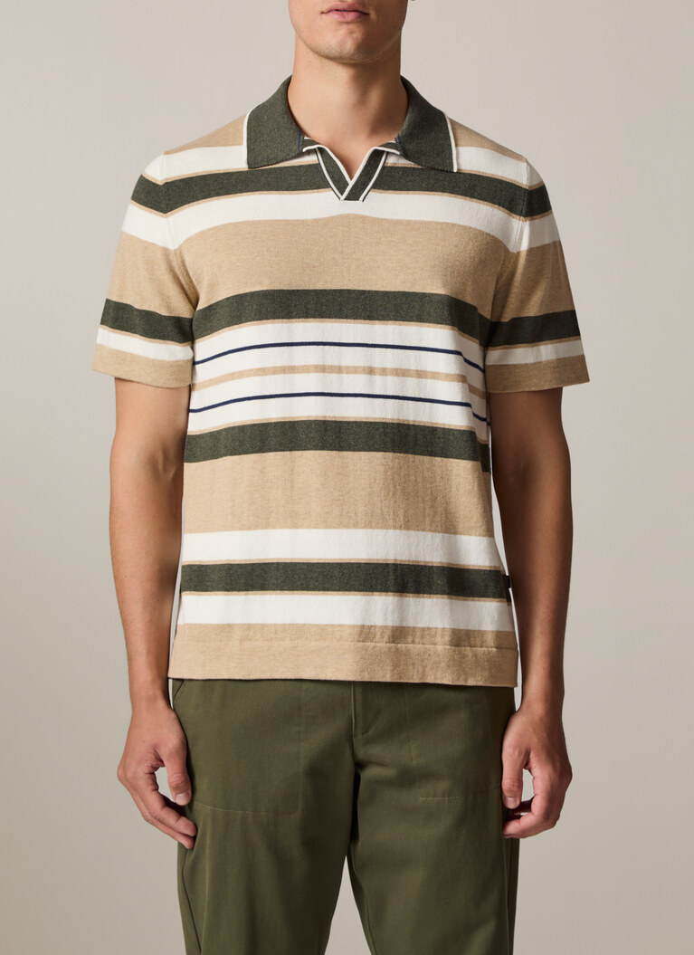 Poloshirt, Iced Coffee Frontansicht