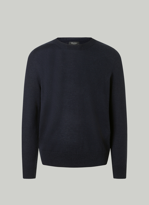 Pullover Rundhals 1/1 Arm, Navy
