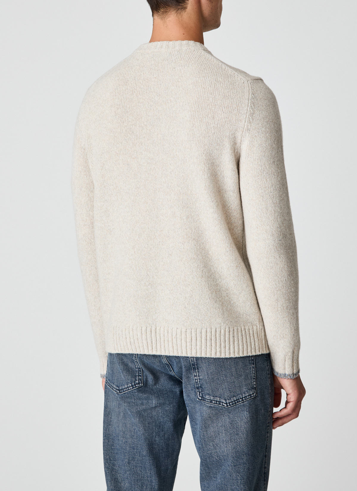 Pullover Rundhals 1/1 Arm, Gravel Path Rückansicht