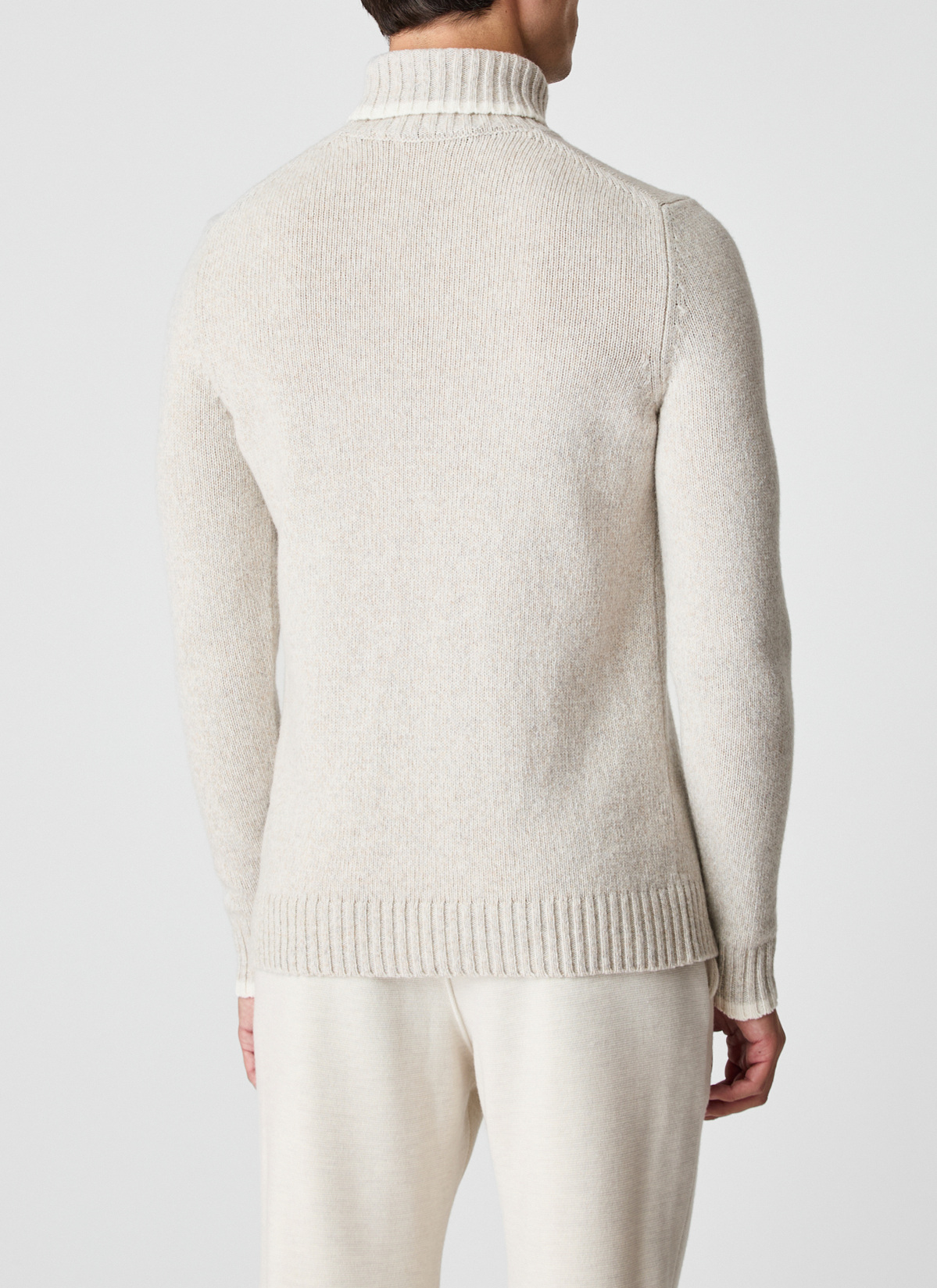 Pullover Rollkragen 1/1 Arm, Gravel Path Rückansicht