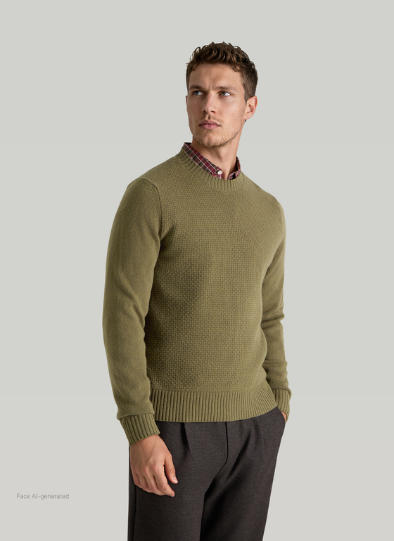 Pullover Rundhals 1/1 Arm Fresh Herbs Frontansicht