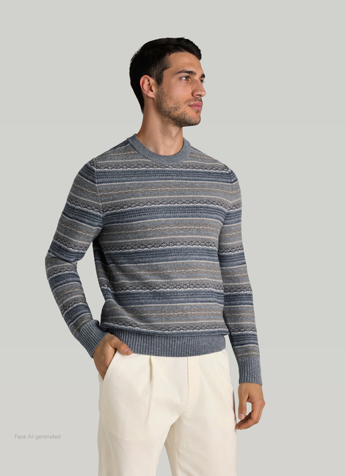 Pullover Rundhals 1/1 Arm width=