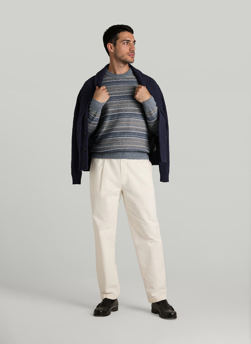Pullover Rundhals 1/1 Arm width=