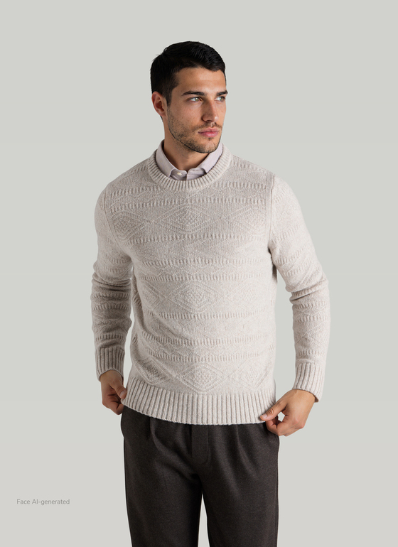Pullover Rundhals 1/1 Arm Autumn Stone Frontansicht
