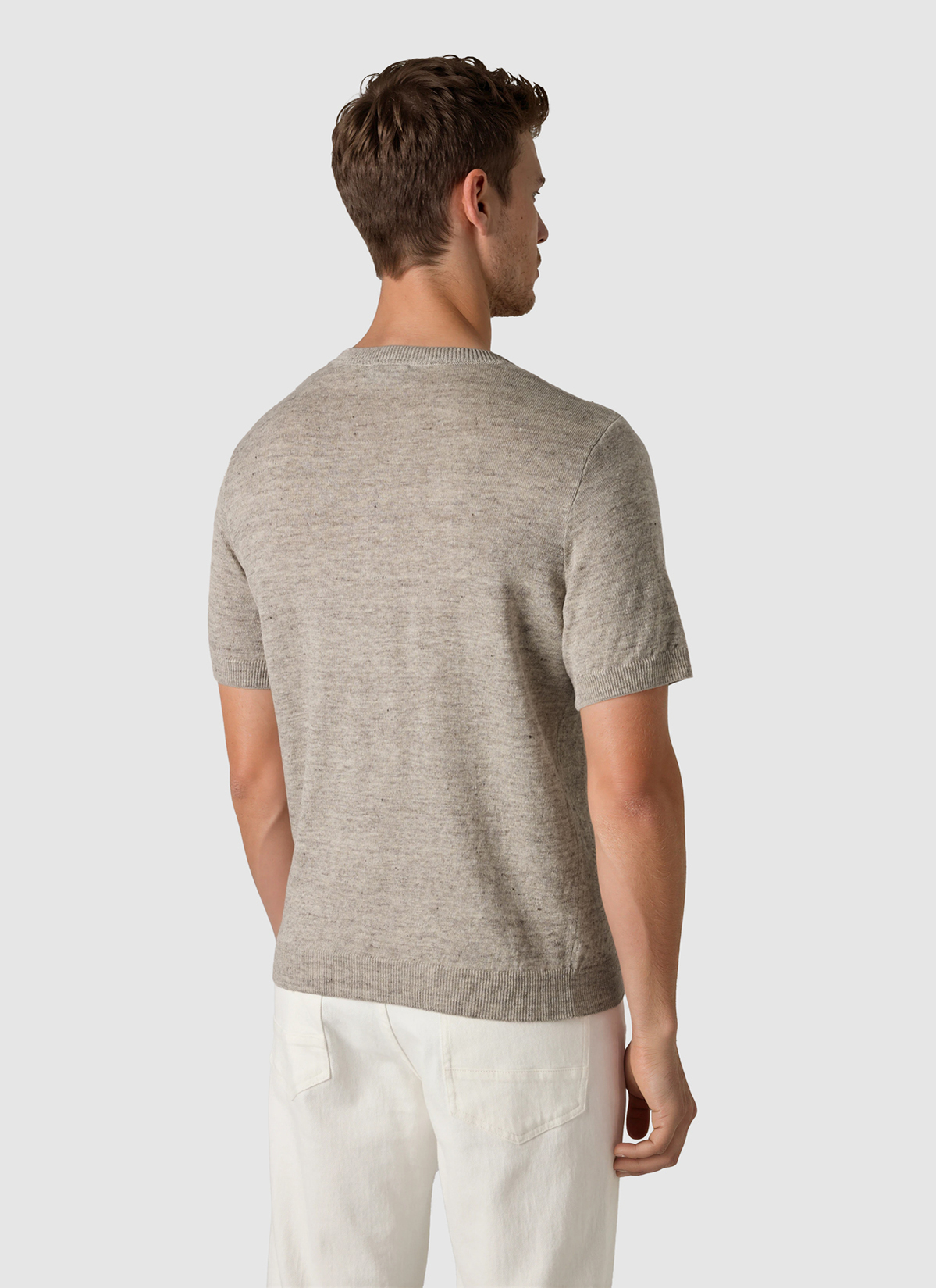 Pullover Rundhals 1/2 Arm, Frappuccino Rückansicht