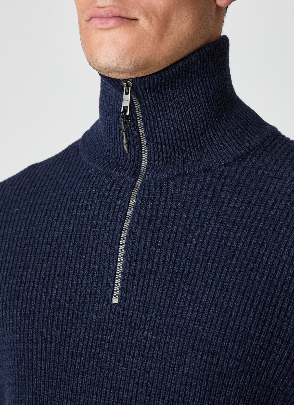 Pullover Troyer 1/1 Arm, Deep Sea Detailansicht 2