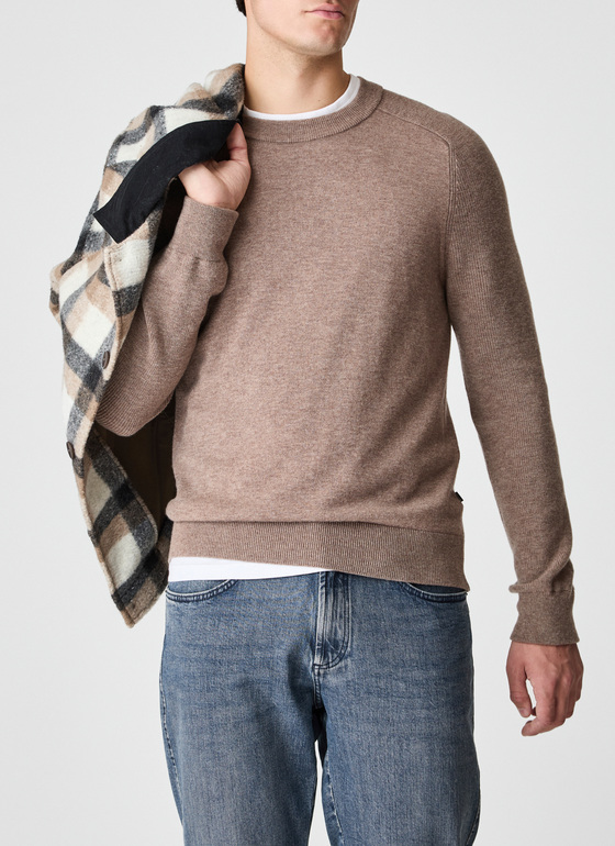 Pullover Rundhals 1/1 Arm Twig Frontansicht
