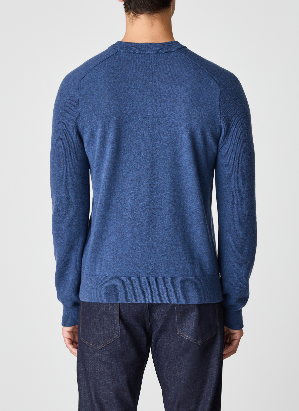 Pullover Rundhals 1/1 Arm, Deep Sea Rückansicht